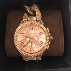 Mk rose gold watch